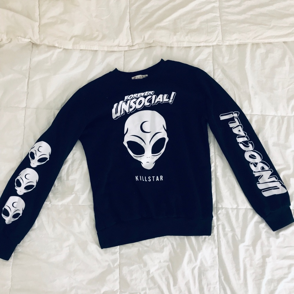 Forever unsocial killstar  sweater!